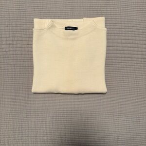 Club Monaco Women's Cream Crewneck Sweater